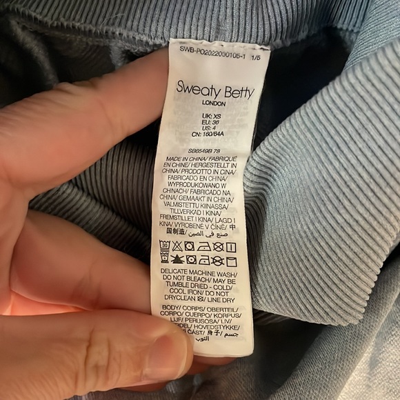 Sweaty Betty Athlete Seamless 7/8 Leggings in Smoke Blue Marl SZ US 4 EUC - Picture 5 of 7